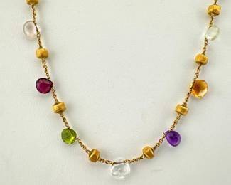 18kt multistone Marco Bicego necklace