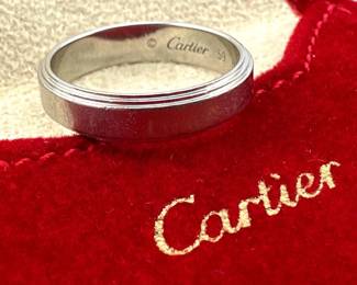 Cartier platinum band