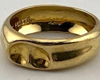 18kt Tiffany Elsa Peretti heart ring