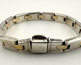 Tiffany sterling and gold wash bracelet