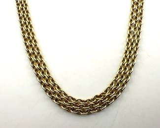 Roberto Coin gold washed sterling necklace
