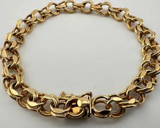 14kt link bracelet