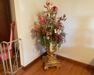 Large floral arrangement.