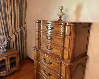 French style 6 drawer tall chest.