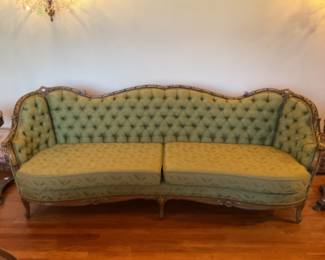 Vintage French-style sofa.