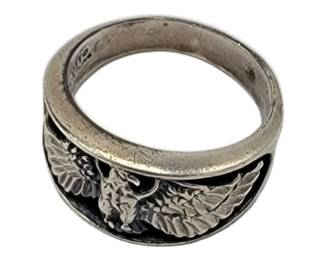 Men's Sterling Eagle Ring

Hallmark: OTT

Sz 10

Weight: 7.81&nbsp;&nbsp;


Estimated Melt Value: $ 6.49 as of (01/07/2025)

Buyer is responsible to pay for Shipping and Ins&nbsp;(See Shipping Details)&nbsp;