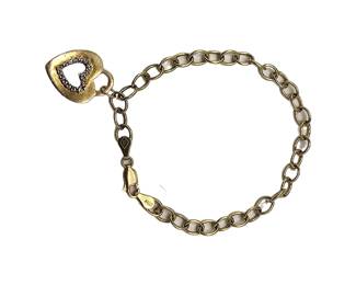 10k Gold Heart Charm Bracelet&nbsp;&nbsp;

Clasp: Lobster&nbsp;

Hallmark: 10k / ZRW&nbsp;Jewel America

L 19.5 cm x W 3mm

Weight&nbsp; 4 Grams

Estimated Melt Value: $140.57&nbsp; as of (12/20/2024)

Buyer is responsible to pay for Shipping & Insurance (See Shipping Details)