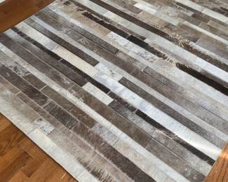 Crate & Barrel cowhide rug 5’x8’