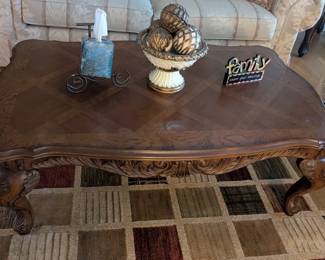 Carved Coffee Table