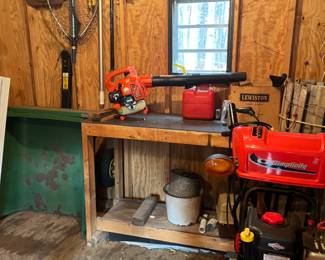 Snow blower and fishing gear