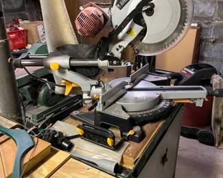 Chop saw and table saw not shown