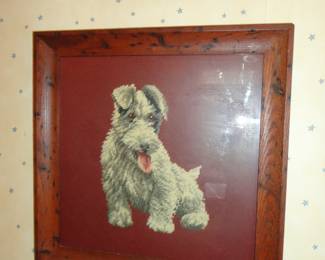Beautiful Needlepoint with Vintage Frame