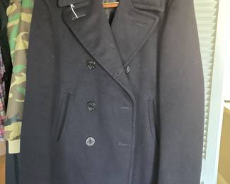 Vintage military pea coat