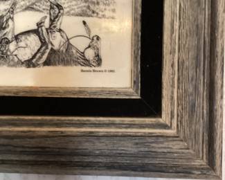 Bernie Brown Etched Art