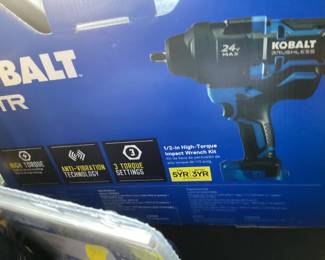 Kobalt impact wrench kit new in box