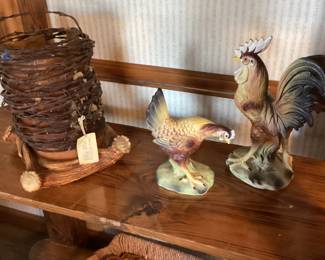 Ceramic Arco Rooster & Hen