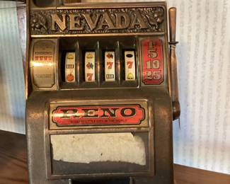 Vintage Slot Machine Bank