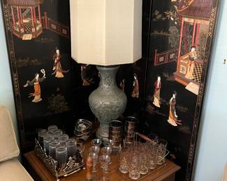 Please note the asian room divider screen not for sale