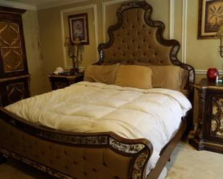 King Size head and Footboard and King Size Mattress