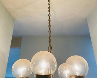 True Legacy Premium - Mid Century Brass and Wood Light