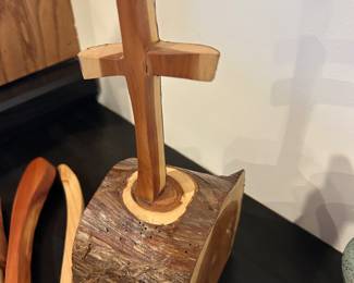 hand carved cross