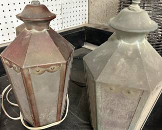 copper lanterns
