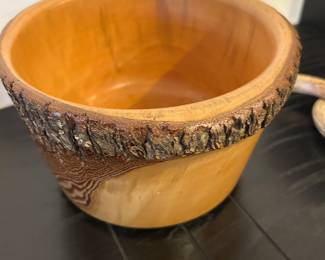 hand carved wood bowl