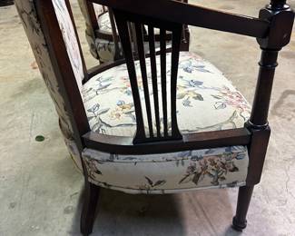 PRE-SALE by Appointment. 
Text 210-288-8885 for any questions & pricing.  
Antique Barrel-style Upholstered Chairs 