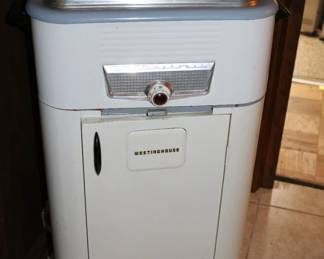 Vintage 1950s Westinghouse Electric Roaster Oven W/ Bottom Cabinet