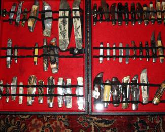 Very Large Collection of Pocket Knives including many Case XX Knives, most Unused
