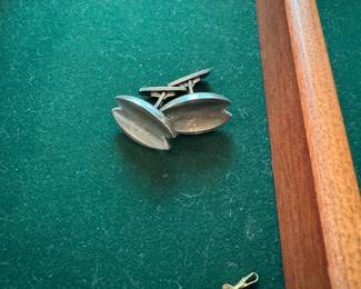 Vintage Sterling silver Danish cuff links.