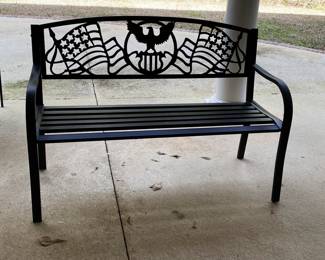 Patriotic bench