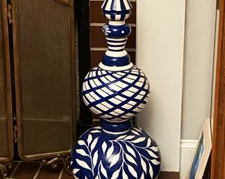 2 Grandinroad indigo Harlow topiaries