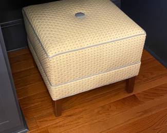2 upholstered ottomans