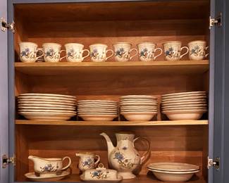 Mikasa stoneware - "Blue Daisies"