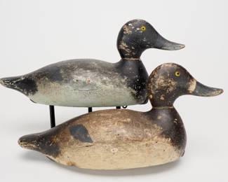 Bluebill Pair - Evans Decoy Factory