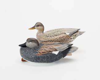 Miniature Gadwall Pair - John Wood