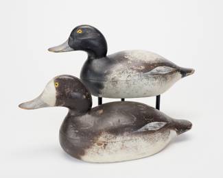 Premier Bluebill Pair - Mason Decoy Factory