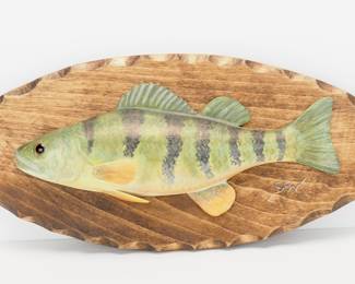 Minaiture Perch Carved Plaque - Steve Weaver