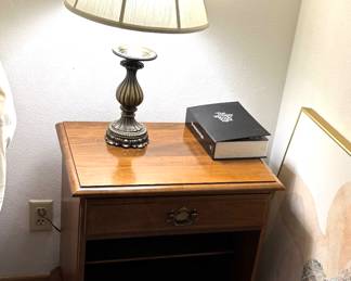 Ethan Allen maple end tables 
Also Ethan Allen queen bed