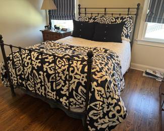 Frame and bedding for sale… Matress not included