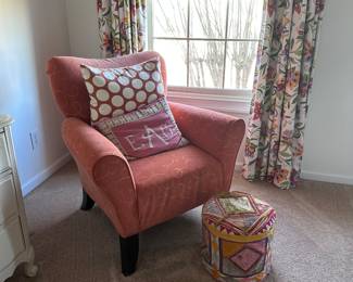 Upholstered club chair