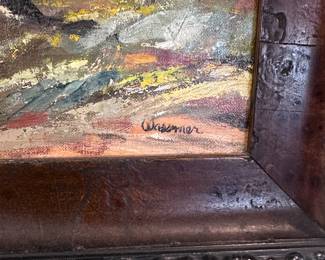 Listed artist painting