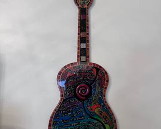 Folk art guitar