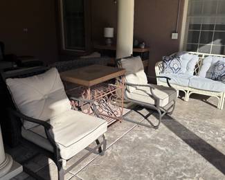 Metal patio chairs