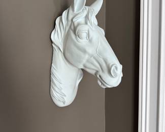 Plaster horse head