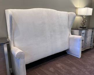 Linen headboard