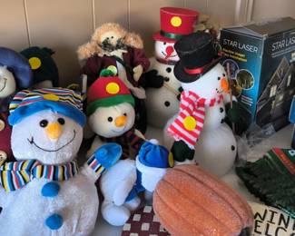 Snowman plush Christmas 