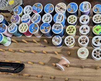 Vintage thread spools 