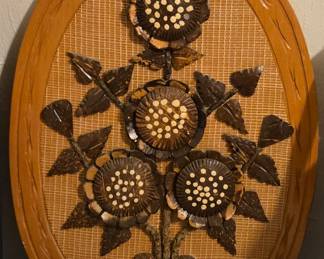 MCM bamboo wall plaque